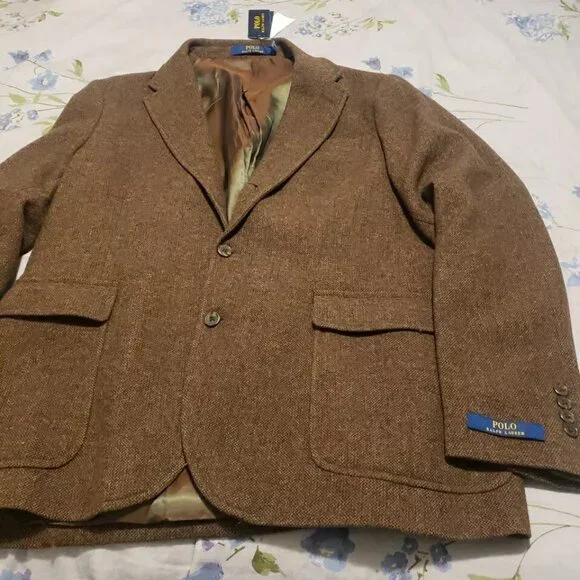 NWT Polo Ralph Lauren Men's Wool Knit Sport Blazer Coat XXL $498
